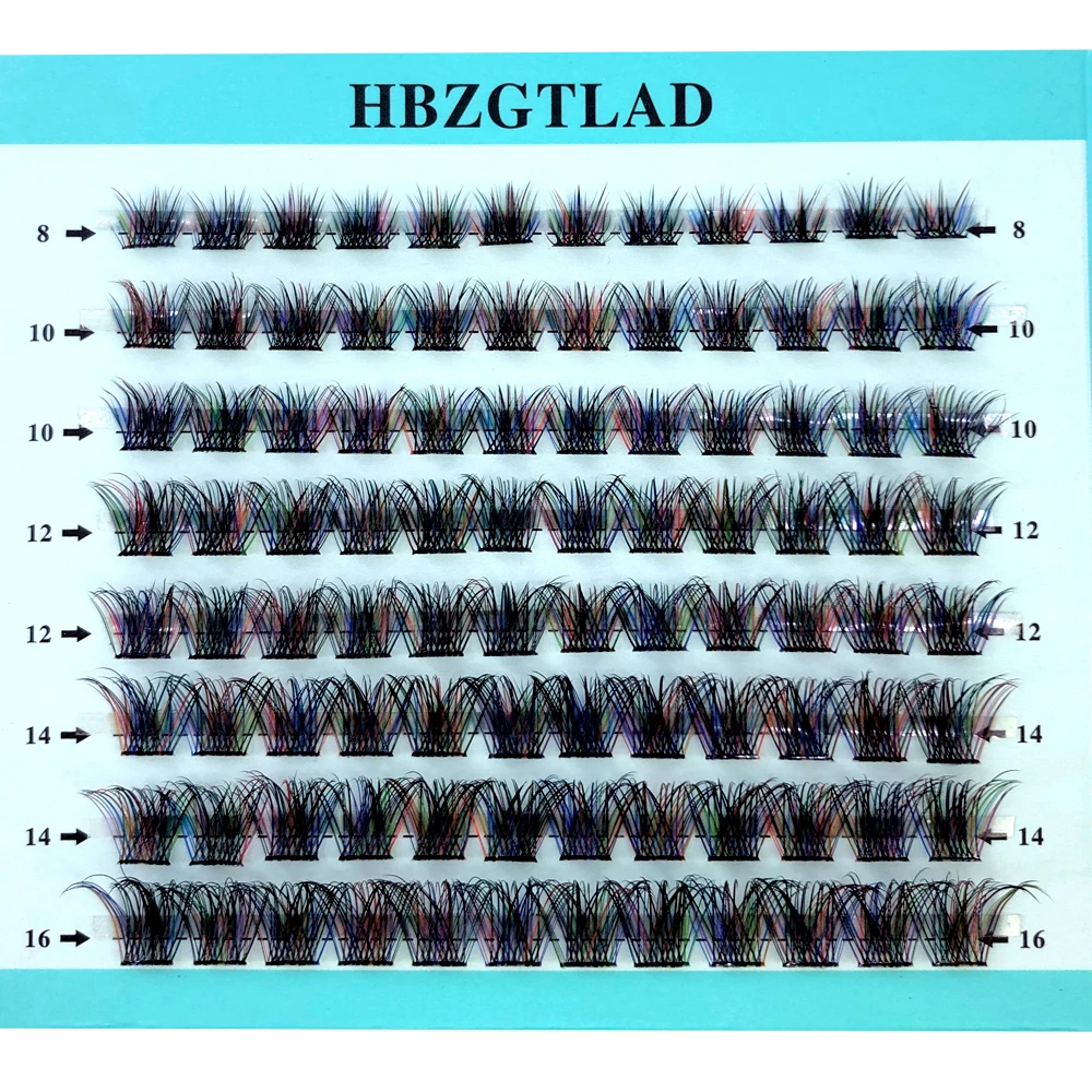 Eyelash Extension Single Lash - Mieszanka 3D Puszystych Pojedynczych Kępek Sztucznych