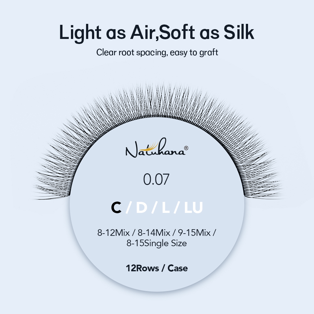NATUHANA Jednokierunkowe Rzęsy – Eyelash Extension Single Lash recenzja i cena
