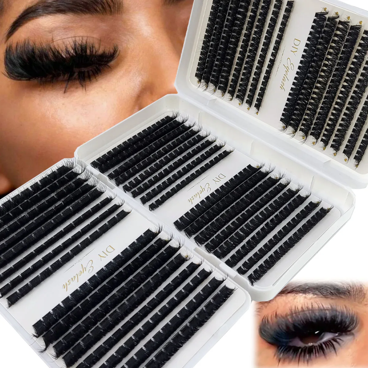 HBZGTLAD 200D-60D Kępki rzęs z – Eyelash Extension Single Lash recenzja i cena