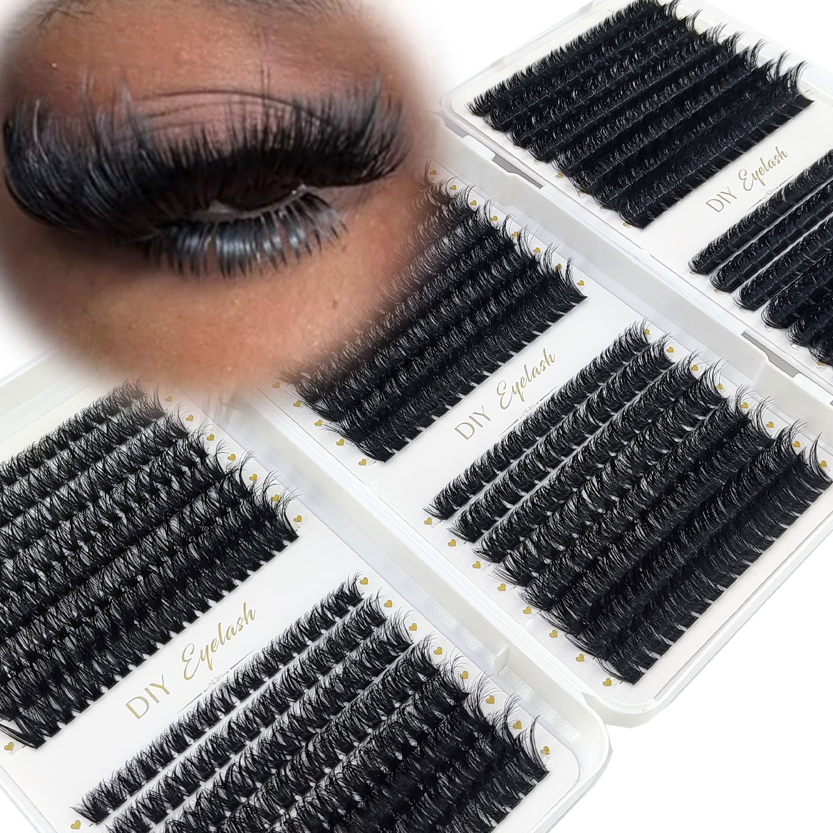 HBZGTLAD 200D-60D Kępki rzęs z – Eyelash Extension Single Lash recenzja i cena