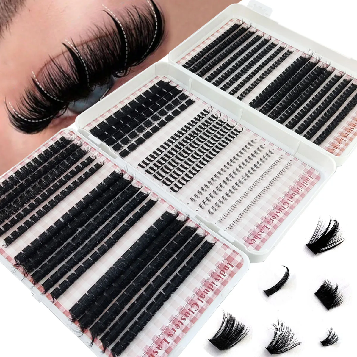 HBZGTLAD 200D-60D Kępki rzęs z – Eyelash Extension Single Lash recenzja i cena