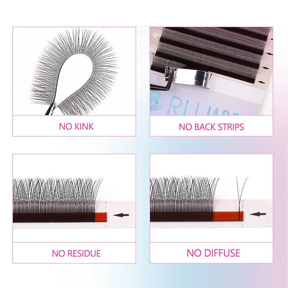 RUJADE 2D Rzęsy w kształcie li – Eyelash Extension Single Lash recenzja i cena